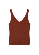 Lurex Top – Roestbruin/Zilver