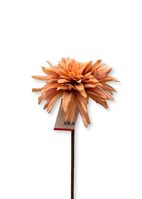 Kunstbloem dahlia – terracotta oranje