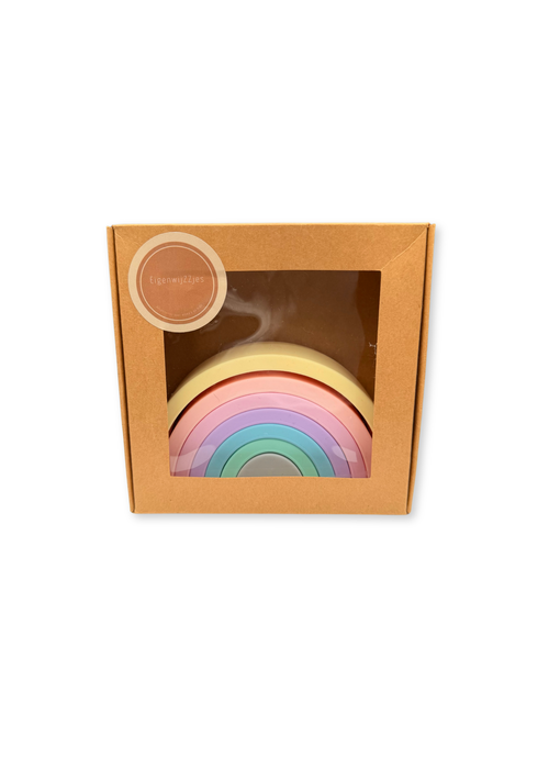 Siliconen Regenboog – Pastel Kleuren