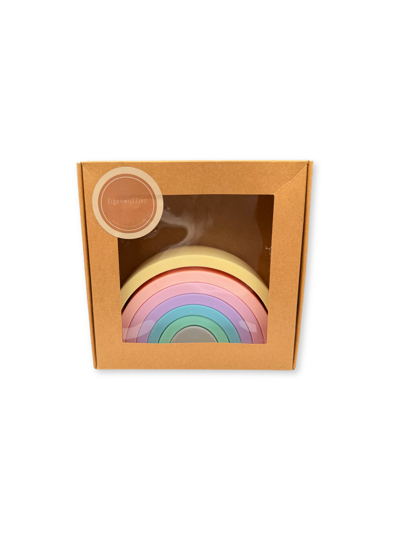 Siliconen Regenboog – Pastel Kleuren