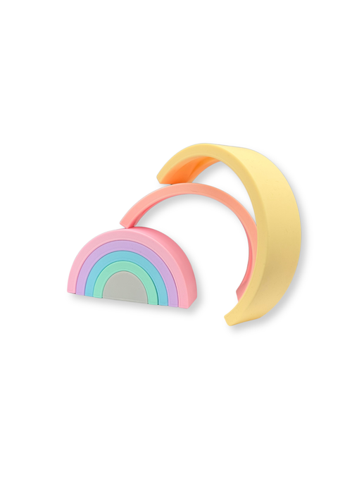 Siliconen Regenboog – Pastel Kleuren