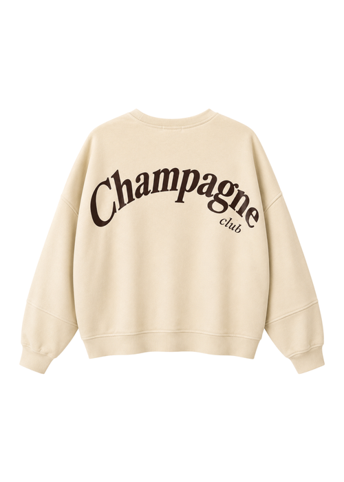 Mooij champagne club sweater – Crème
