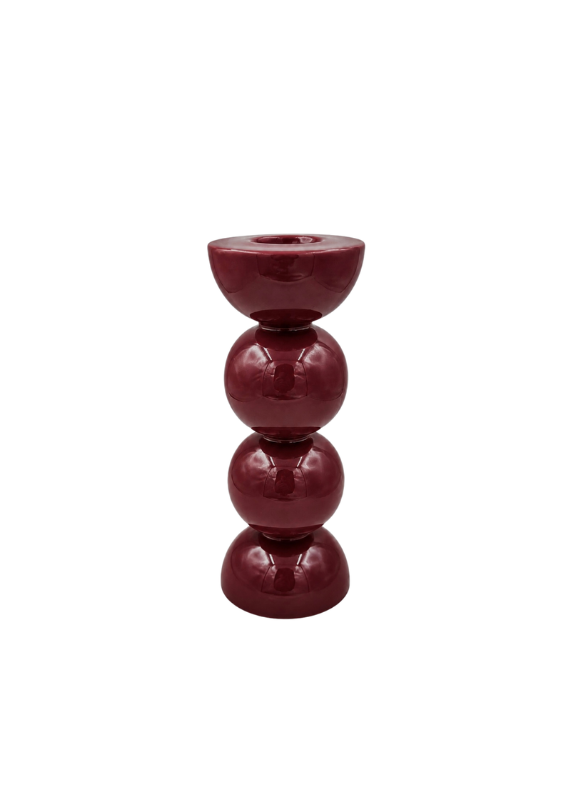 Kandelaar bubble burgundy – Light & Living