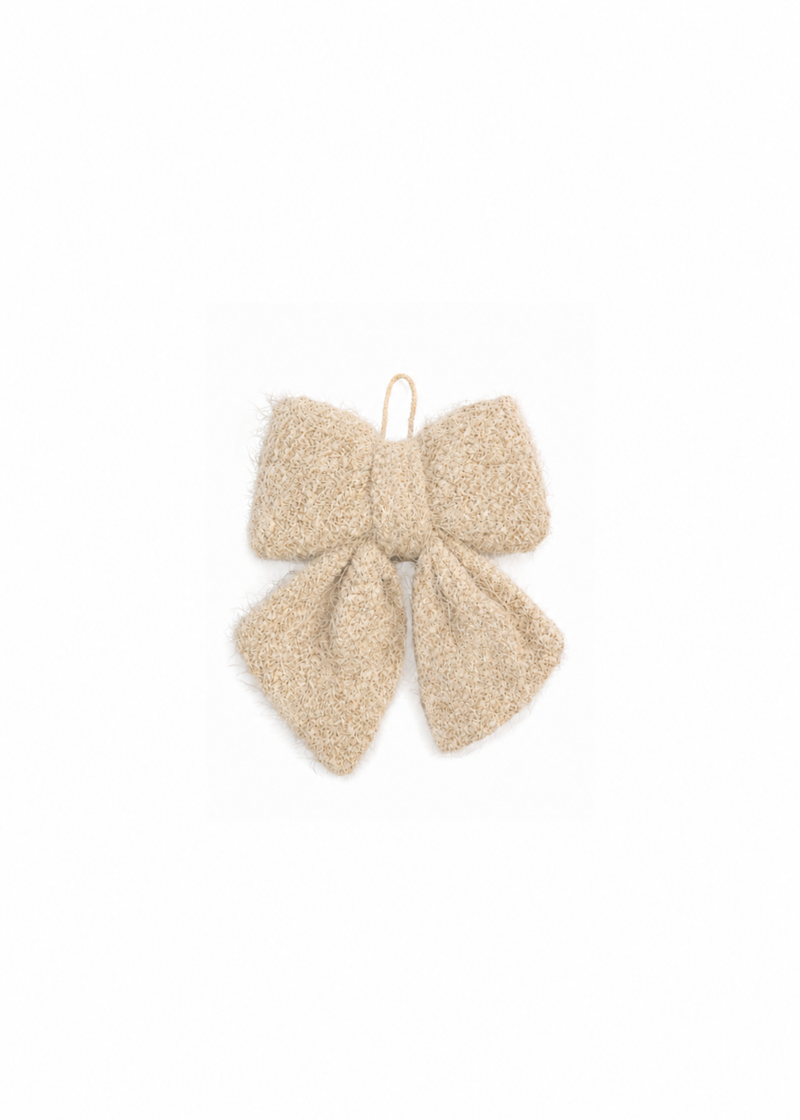 Kleine decoratiestrik beige
