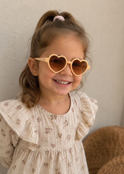 Kinderzonnebril Hart – Beige