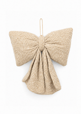 Grote decoratiestrik beige