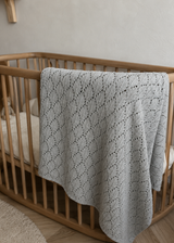 Bambini Gebreid Babydekentje – Lichtblauw