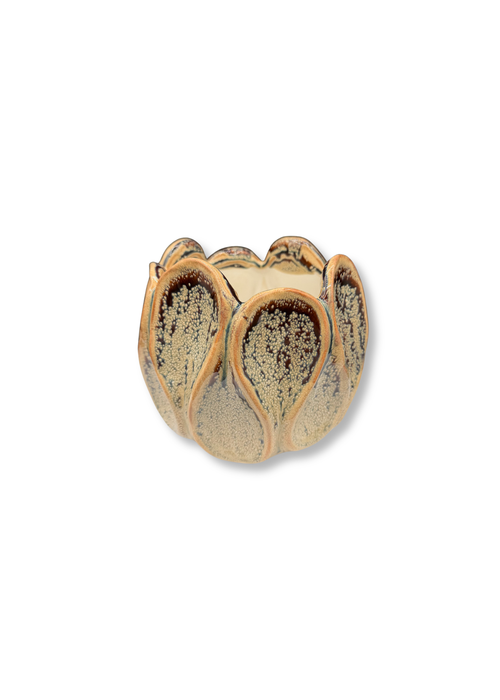 Bloempot klein – Beige & Bruin