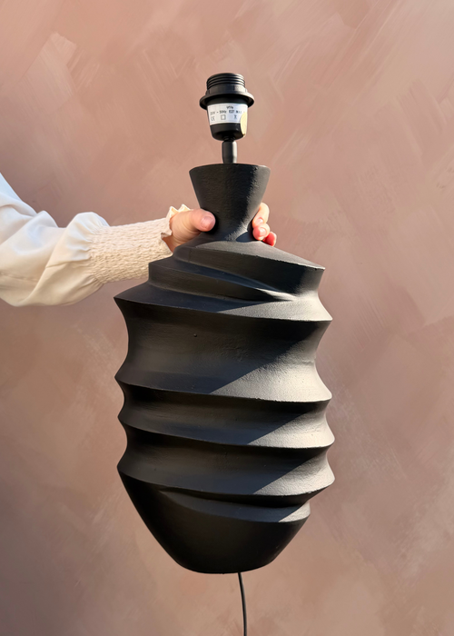 Lampenvoet zwart - metaal - 51 cm