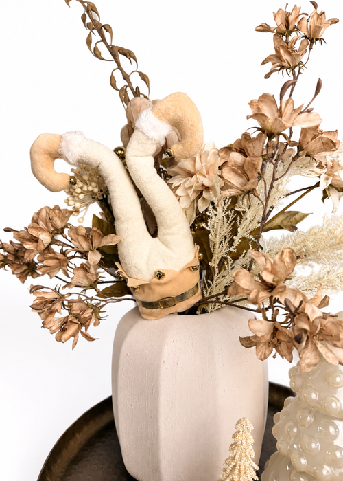 Complete kerstdecoratieset – naturel & goud
