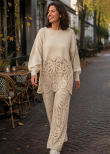 Two Piece kant - Beige