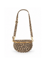 Suède crossbody tasje met luipaardprint