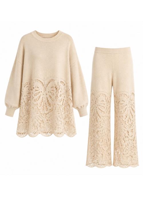 Two Piece kant - Beige