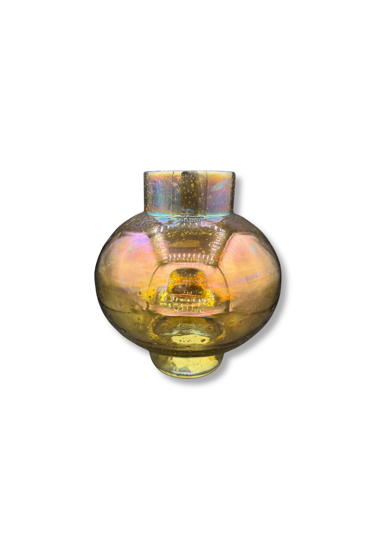 Vaas iriserend goud/groen – glas