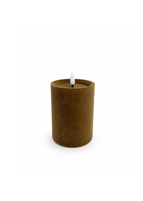 Countryfield LED velvet stompkaars – kleur taupe/bruin - maat M & L