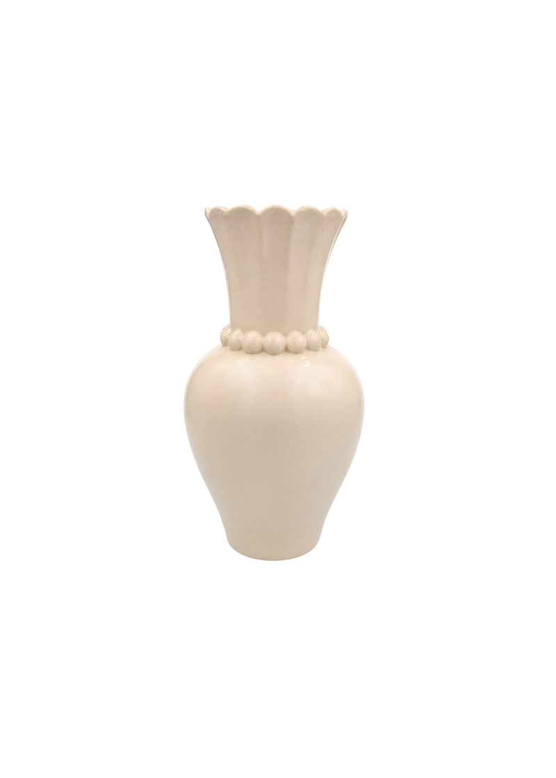 Vaas parel cream - groot