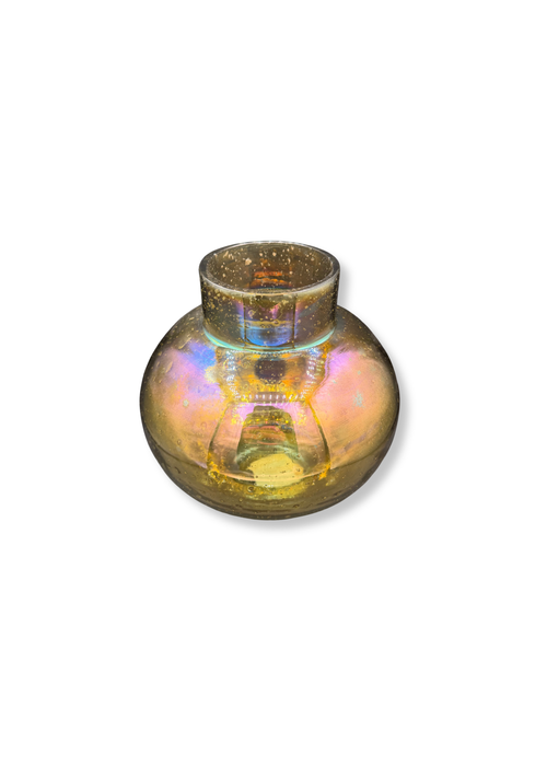 Vaas iriserend goud/groen – glas