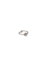 Zilverkleurige verstelbare ring - zon