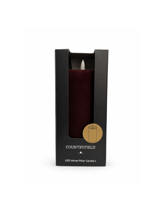Countryfield LED velvet stompkaars – kleur bordeaux - maat M & L
