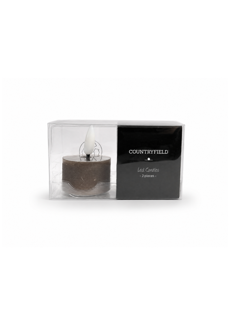 Set van 2 kleine waxine LED kaarsen