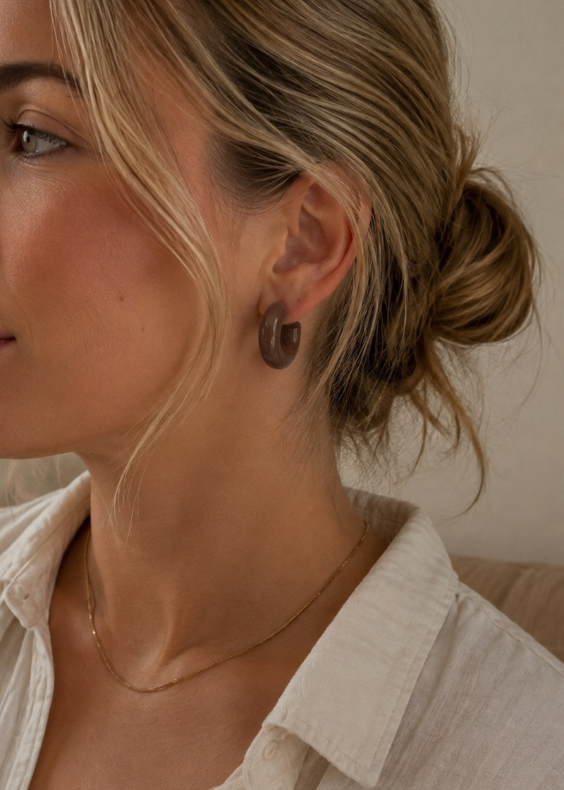 Oorbellen Mocha Hoops
