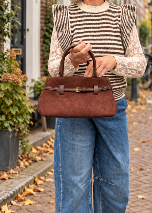 Handtas met gespdetail - 3 kleuren