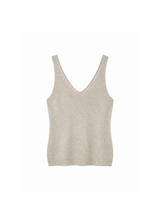 Lurex Top – ivory/zilver