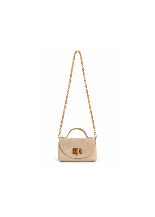 Leren mini handtas - 4 kleuren