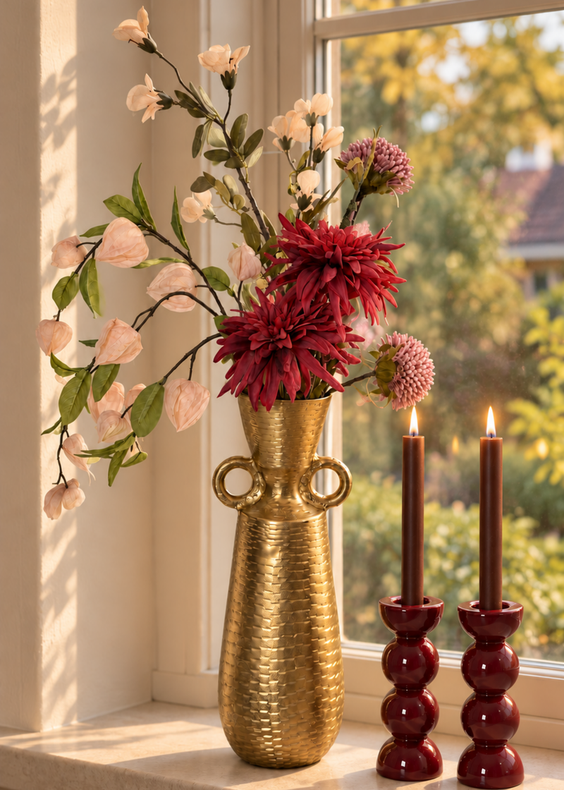 Decoratieset golden burgundy
