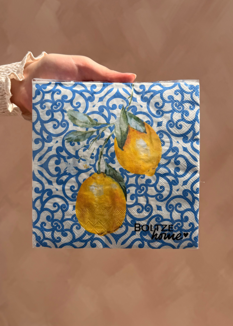 Servetten Lemon Blue – 20 stuks