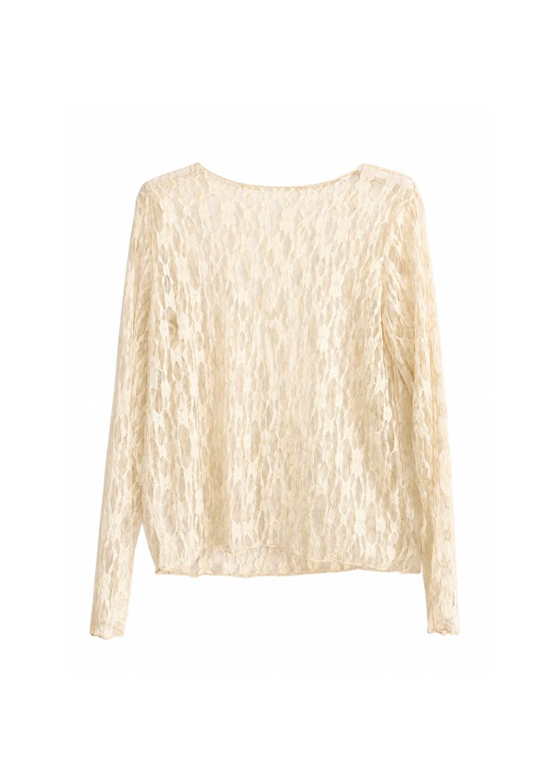 Kanten Top Lace - cream