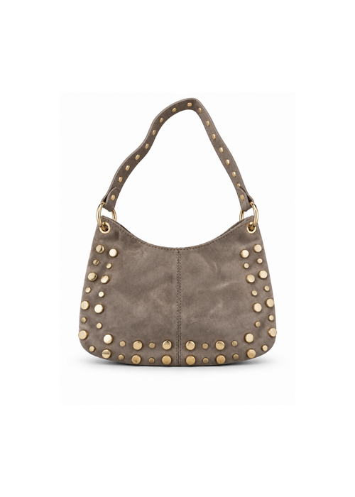 Schoudertas met studs - 2 kleuren