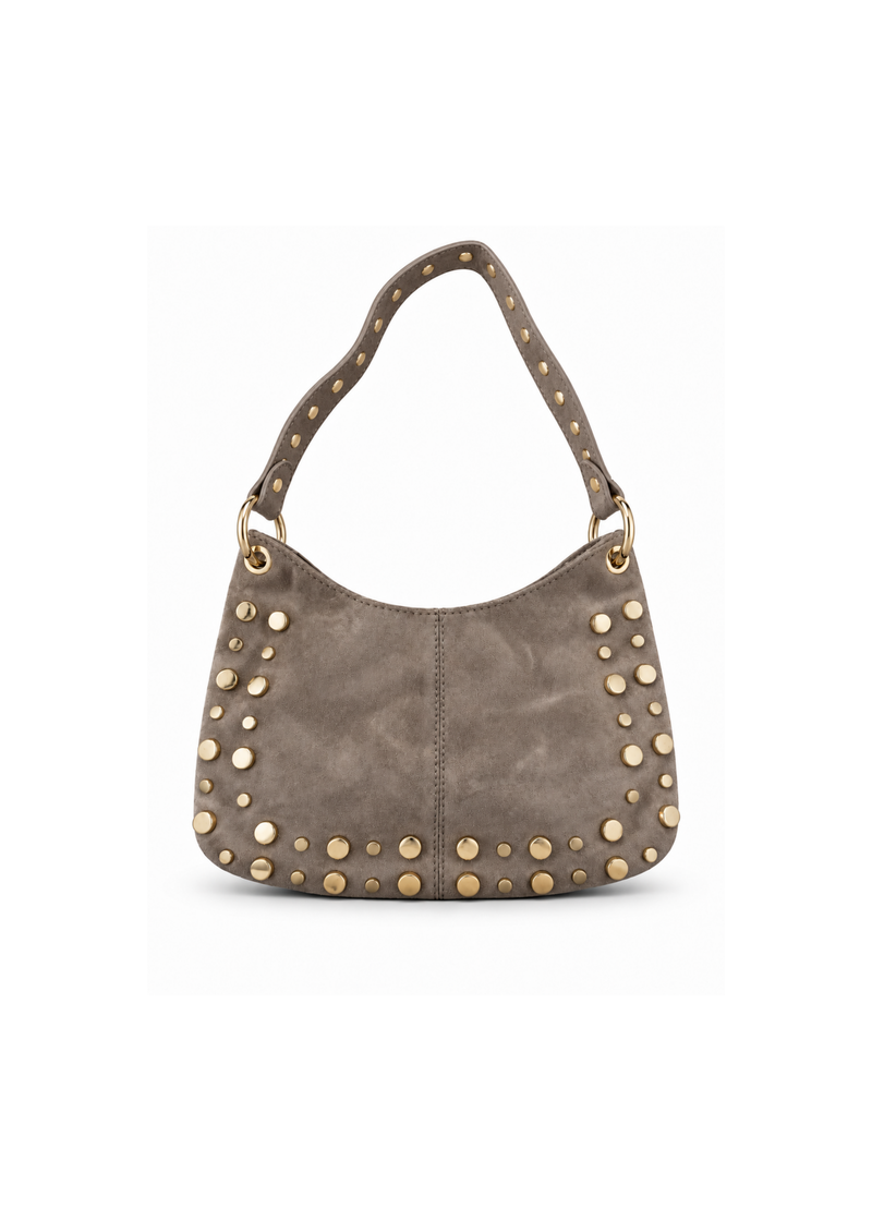Schoudertas met studs - 2 kleuren