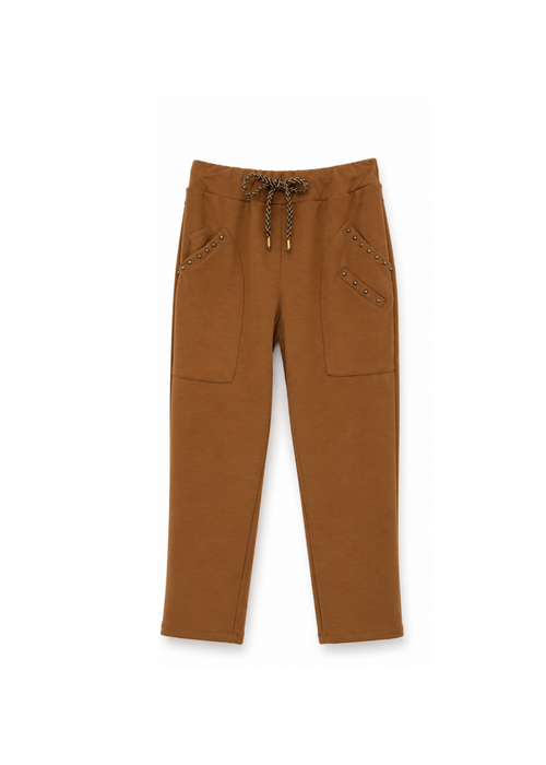 Camel two piece set met studs