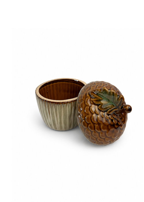 Decoratiepot eikel met deksel | 2 maten