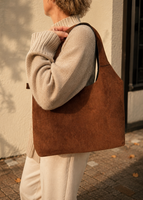 Shopper suède look – 3 kleuren