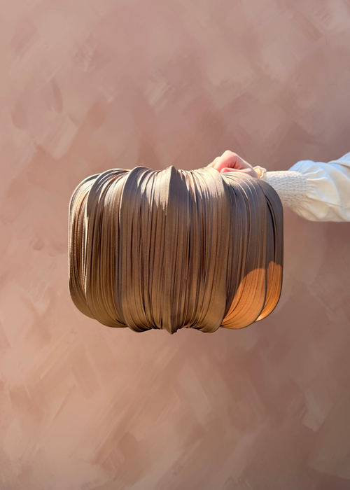 Geplooide lampenkap – Taupe