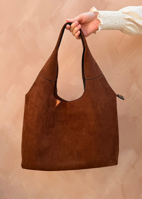 Shopper suède look – 3 kleuren