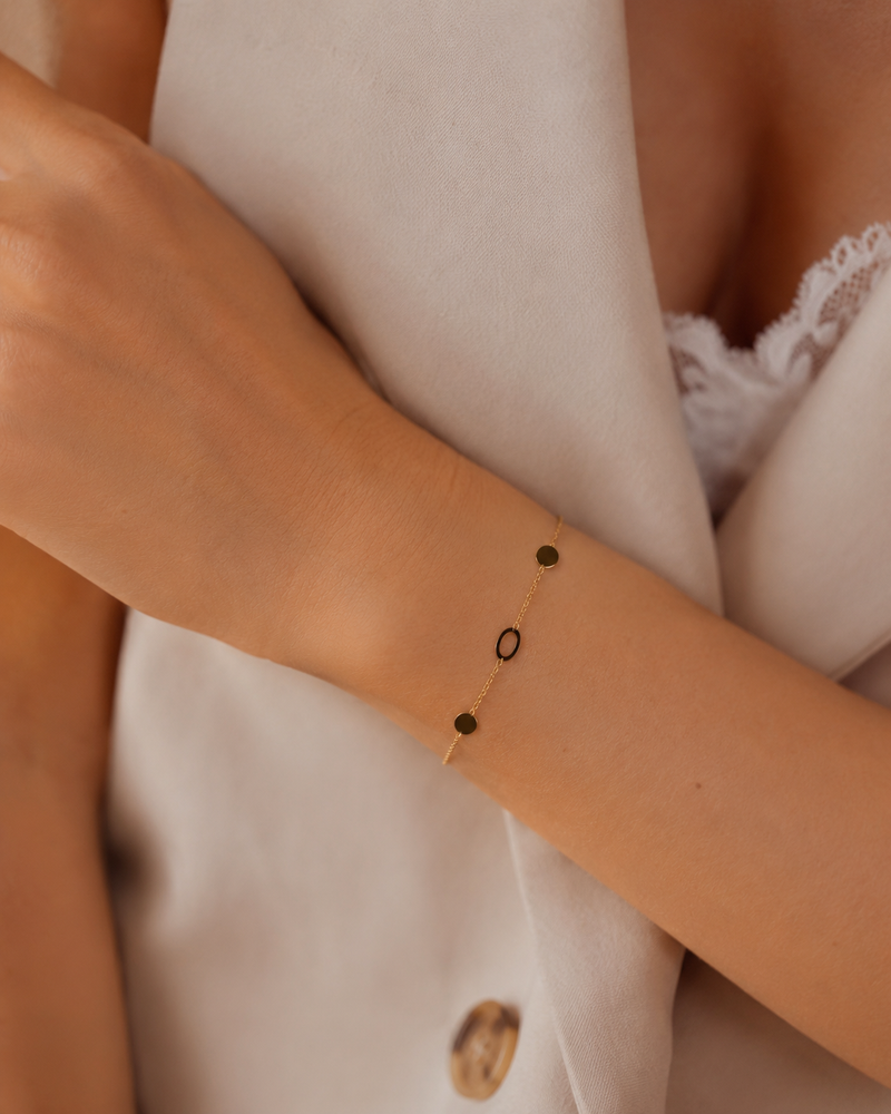 Armbandje goud