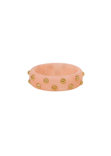 Roze bangle met gouden details