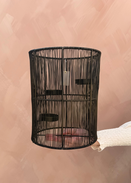 Waxinelichthouder 3 etages – zwart