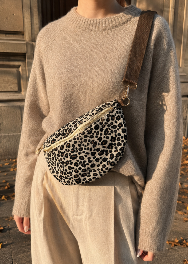 Crossbody tas luipaardprint