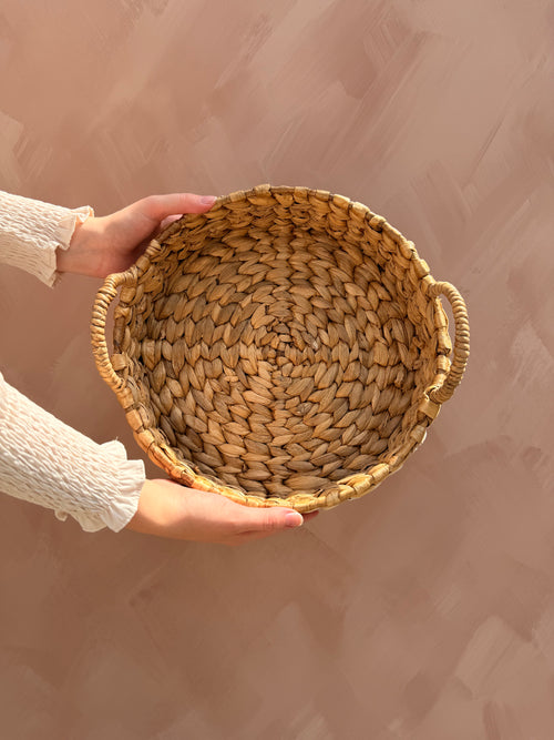 Rond dienblad met schelpdetails