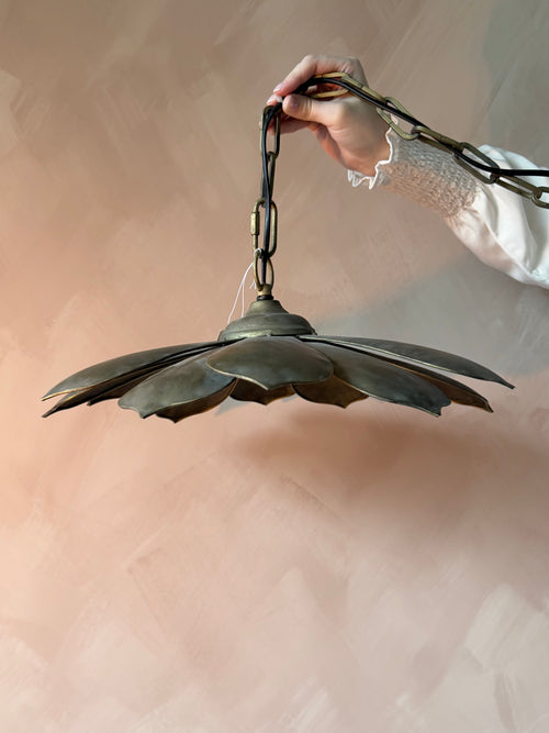 Clayre & Eef hanglamp met bloemvormige kap