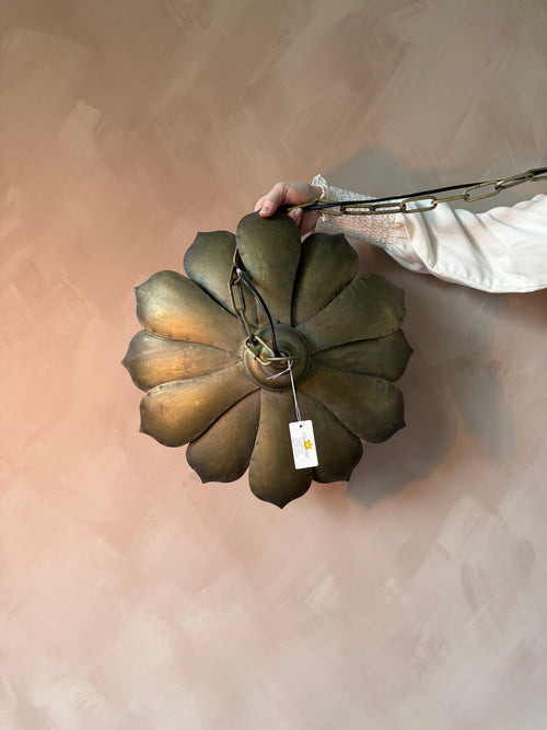 Clayre & Eef hanglamp met bloemvormige kap