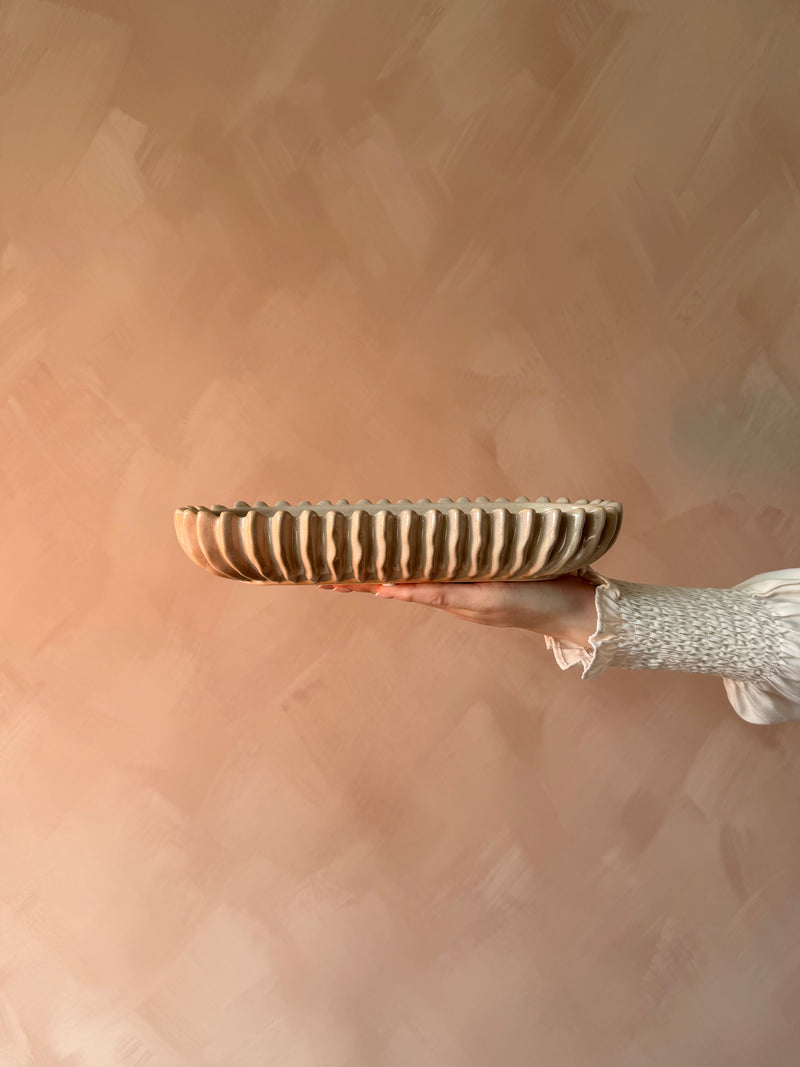 Decoratief schaaltje met ribbelstructuur
