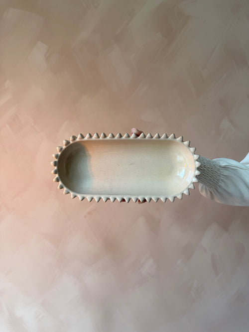 Decoratief schaaltje met ribbelstructuur
