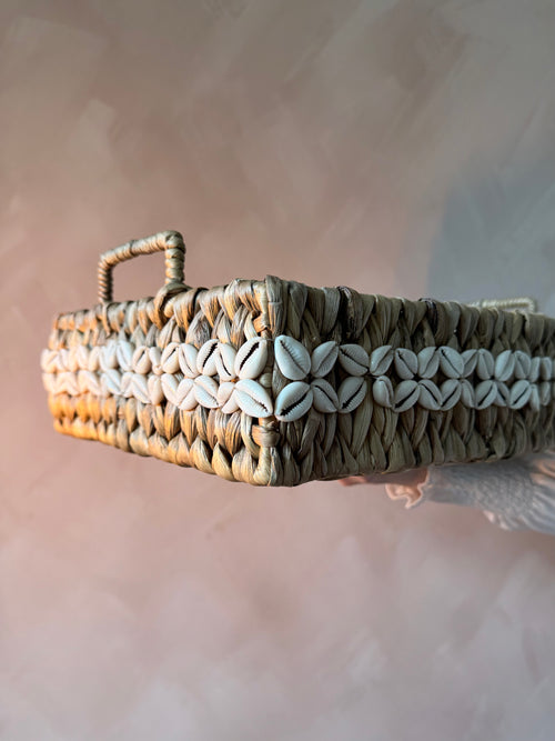 Rechthoekig dienblad met schelpdetails