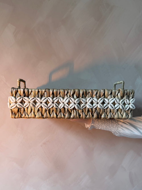 Rechthoekig dienblad met schelpdetails