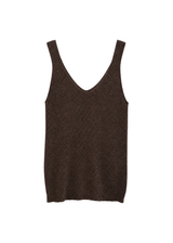 Lurex Top – Bruin/zilver